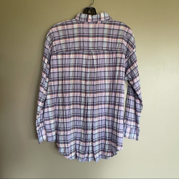Madewell Oakbrook Plaid Trapeze Button Down‎ Shirt - Picture 9 of 16